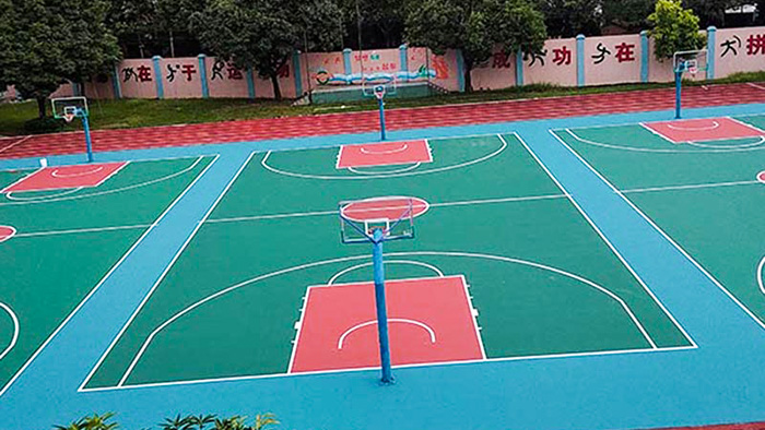 彩色籃球場造價低