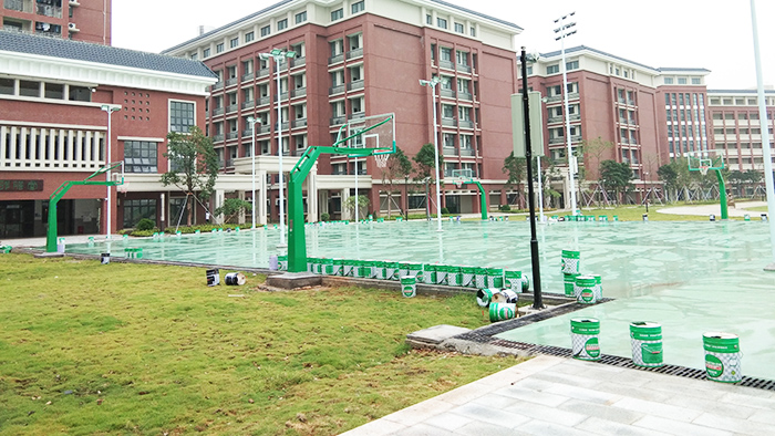 廣東江門廣雅投資學?；@球架和室外體育器材工程